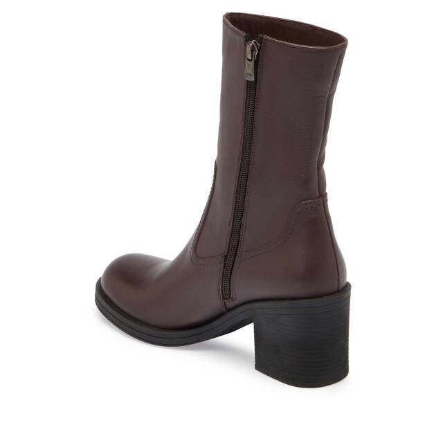 Kahverengi Deri Kadın Klasik Bot - K24K1BT67551-A24 - 2