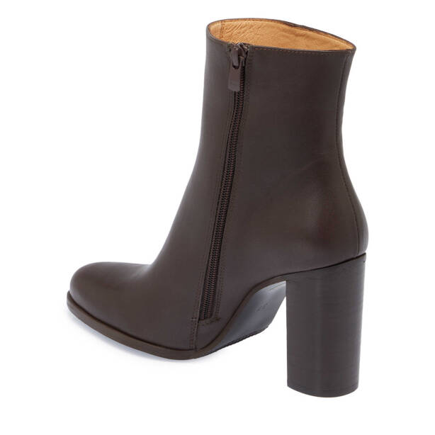 Kahverengi Deri Kadın Klasik Bot - K24K1BT67613-A24 - Tergan