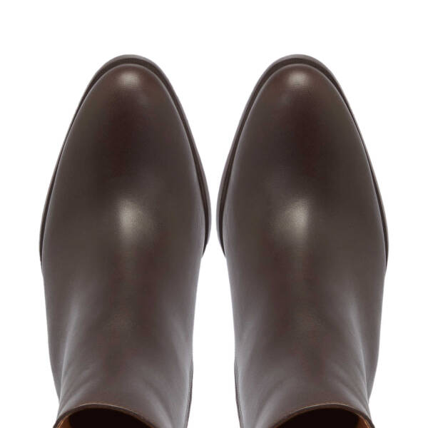 Kahverengi Deri Kadın Klasik Bot - K24K1BT67613-A24 - 5