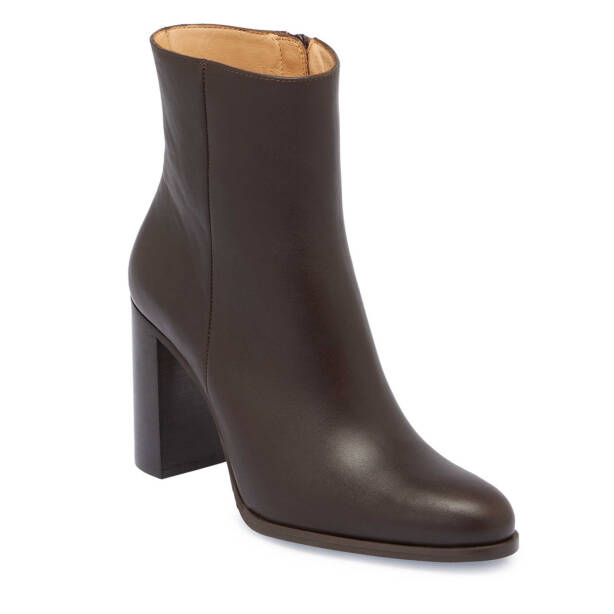 Kahverengi Deri Kadın Klasik Bot - K24K1BT67613-A24 