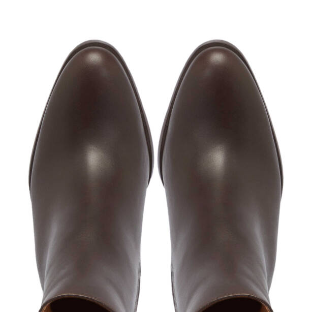 Kahverengi Deri Kadın Klasik Bot - K24K1BT67613-A24 - 5