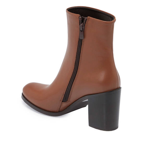 Kahverengi Deri Kadın Klasik Bot - K24K1BT67649-G36 - 2