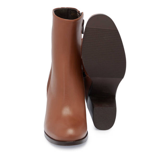 Kahverengi Deri Kadın Klasik Bot - K24K1BT67649-G36 - 4