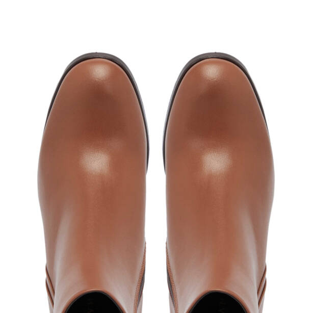 Kahverengi Deri Kadın Klasik Bot - K24K1BT67649-G36 - 5