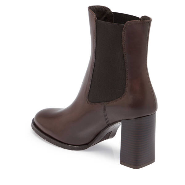 Kahverengi Deri Kadın Klasik Bot - K24K1BT67651-A24 - 2