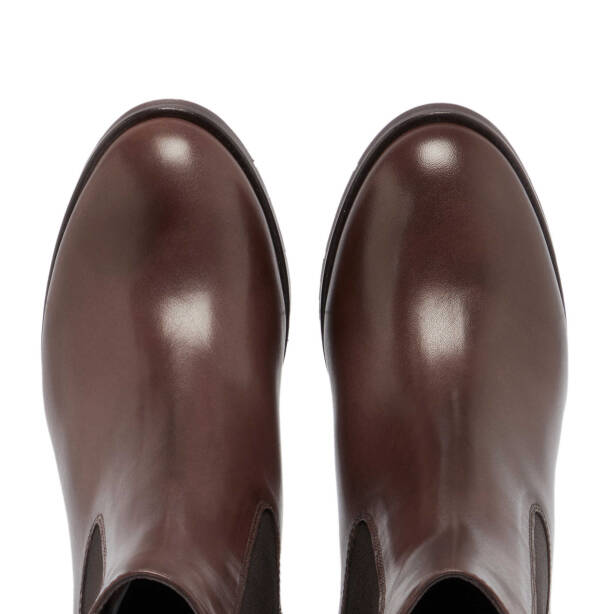 Kahverengi Deri Kadın Klasik Bot - K24K1BT67651-A24 - 5