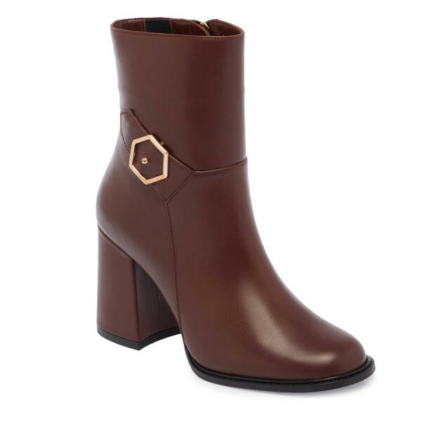 Kahverengi Deri Kadın Klasik Bot - K24K1BT67710-G36 