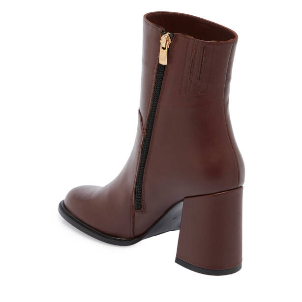 Kahverengi Deri Kadın Klasik Bot - K24K1BT67710-G36 - 2