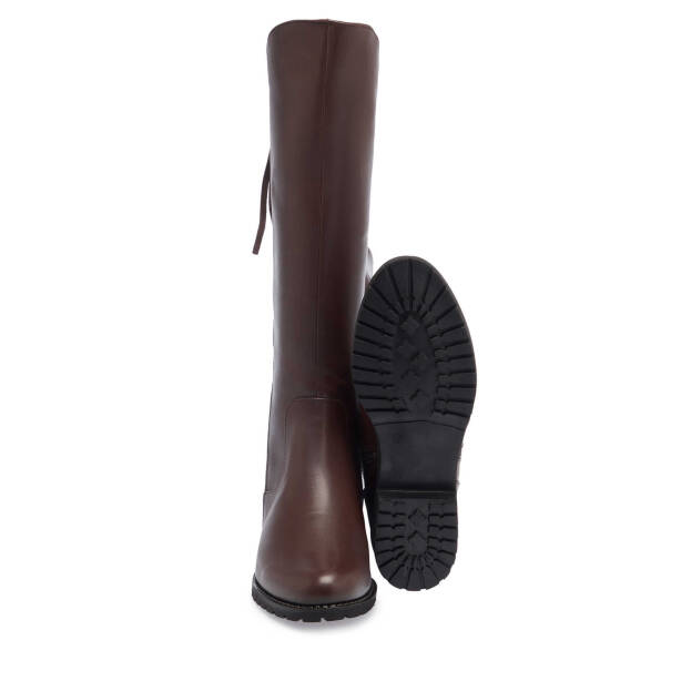 Kahverengi Hakiki Deri Kadın Klasik Çizme - K23K1CM66959-A24 - 4