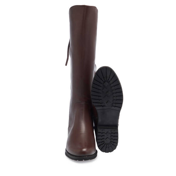 Kahverengi Hakiki Deri Kadın Klasik Çizme - K23K1CM66959-A24 - 4
