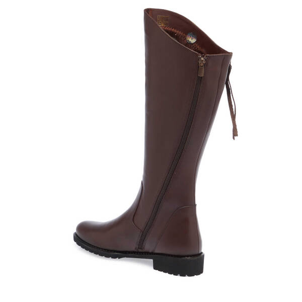 Kahverengi Hakiki Deri Kadın Klasik Çizme - K23K1CM66959-A24 - 3