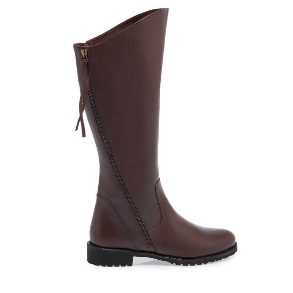 Kahverengi Hakiki Deri Kadın Klasik Çizme - K23K1CM66959-A24 - 1