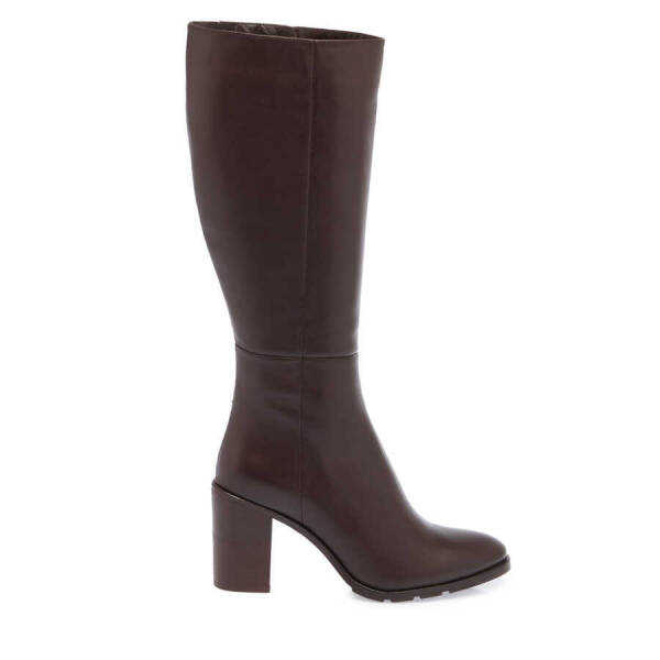 Kahverengi Deri Kadın Klasik Çizme - K23K1CM67043-D38 - 3
