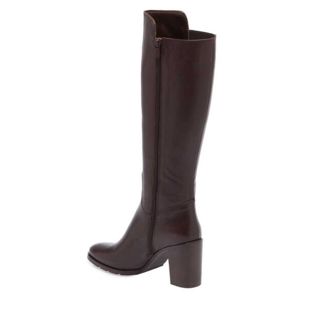 Kahverengi Hakiki Deri Kadın Klasik Çizme - K23K1CM67044-D38 - 3