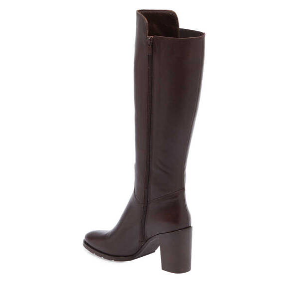 Kahverengi Hakiki Deri Kadın Klasik Çizme - K23K1CM67044-D38 - 3