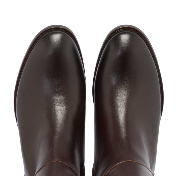 Kahverengi Deri Kadın Klasik Çizme - K24K1CM67555-A24 - 5