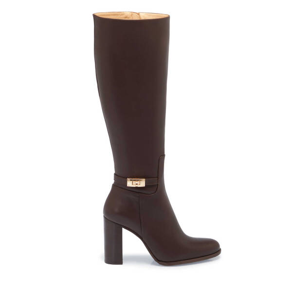 Kahverengi Deri Kadın Klasik Çizme - K24K1CM67614-A24 - 3