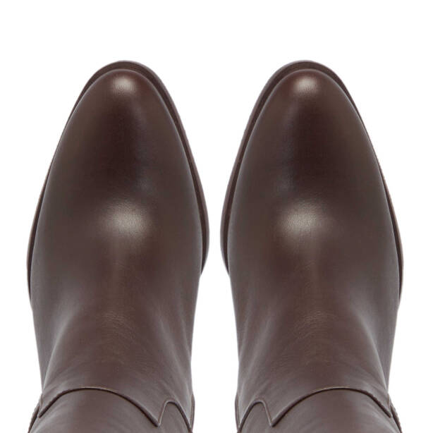 Kahverengi Deri Kadın Klasik Çizme - K24K1CM67614-A24 - 5