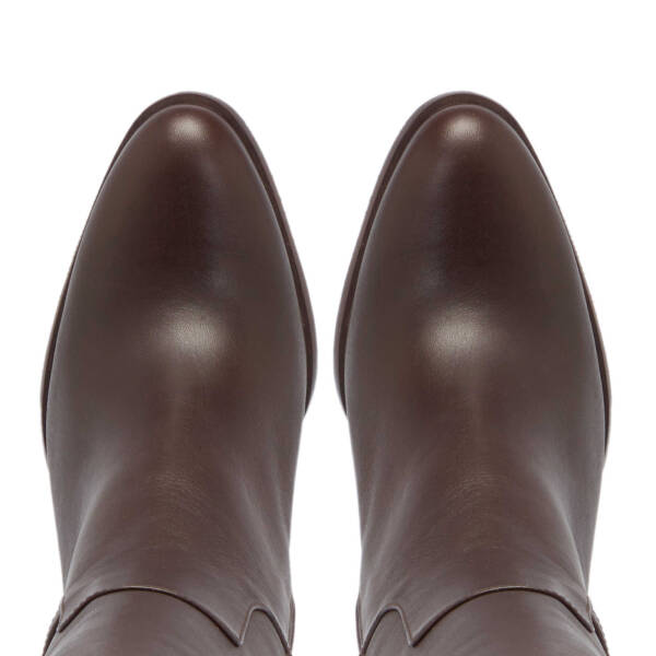 Kahverengi Deri Kadın Klasik Çizme - K24K1CM67614-A24 - 5