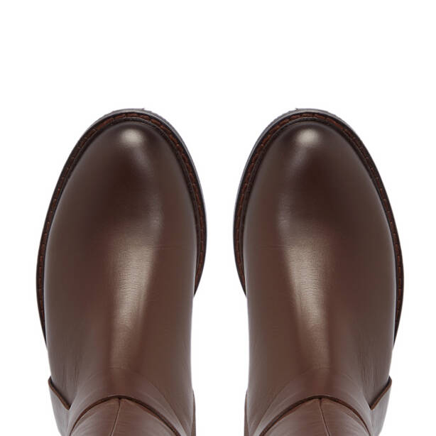 Kahverengi Deri Kadın Klasik Çizme - K24K1CM67629-A24 - 5