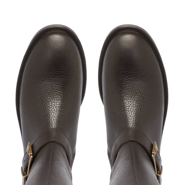 Kahverengi Deri Kadın Klasik Çizme - K24K1CM67681-A42 - 5