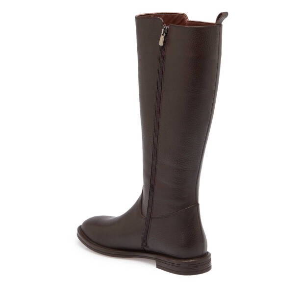 Kahverengi Deri Kadın Klasik Çizme - K24K1CM67682-A42 - 2