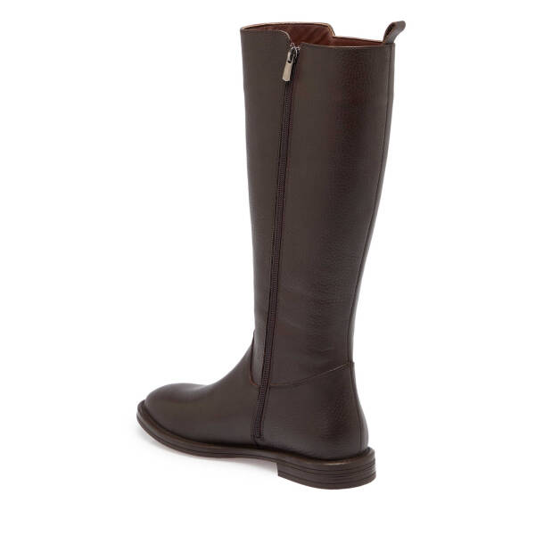 Kahverengi Deri Kadın Klasik Çizme - K24K1CM67682-A42 - 2