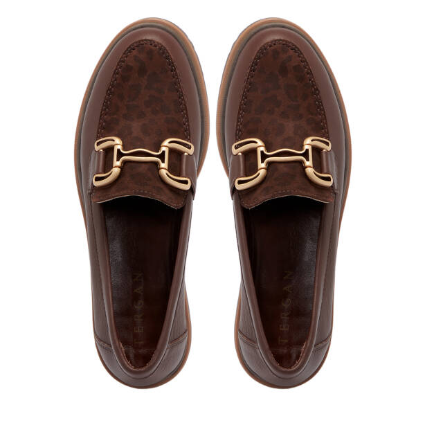 Kahverengi Deri Kadın Loafer - K25S1AY68322-U9T - 5