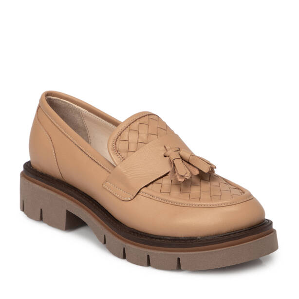 Kahverengi Deri Kadın Loafer - K25S1AY68336-U8O - 1