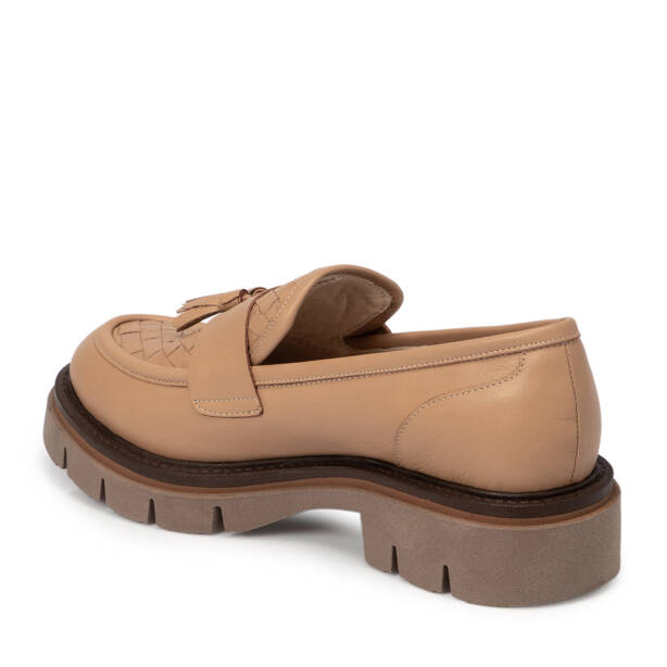Kahverengi Deri Kadın Loafer - K25S1AY68336-U8O - 2