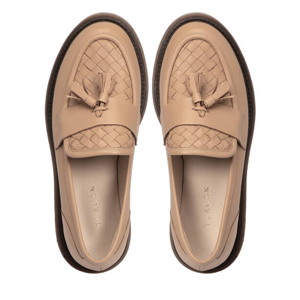 Kahverengi Deri Kadın Loafer - K25S1AY68336-U8O - 5