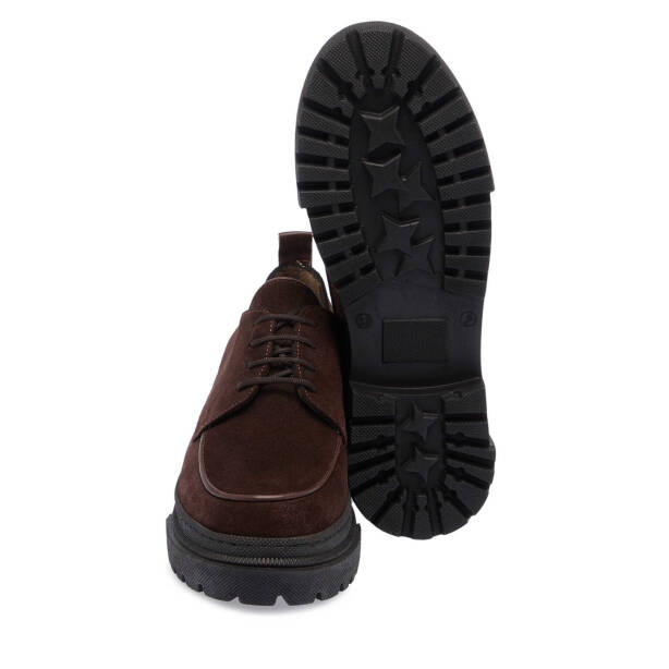 Kahverengi Deri Kadın Makosen - K24S1AY67542-G17 - Tergan