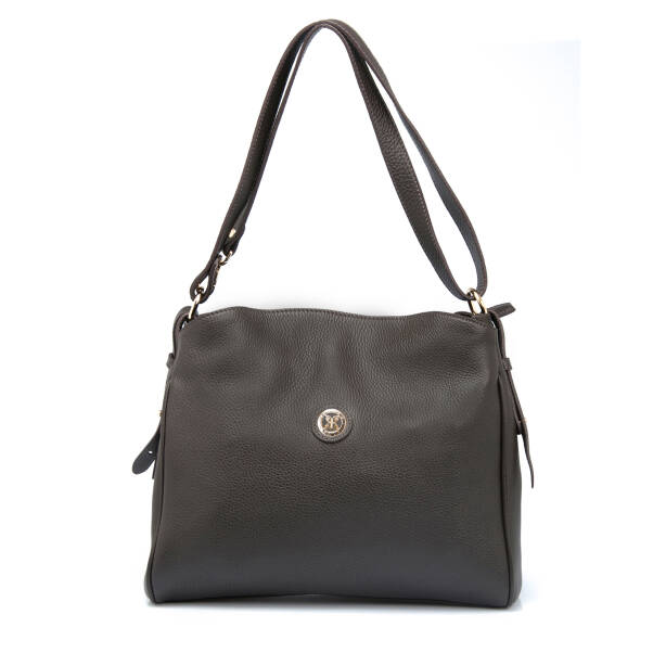 Kahverengi Deri Kadın Omuz Çantası - S25K1BC79450-A42 