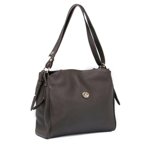 Kahverengi Deri Kadın Omuz Çantası - S25K1BC79450-A42 - 2