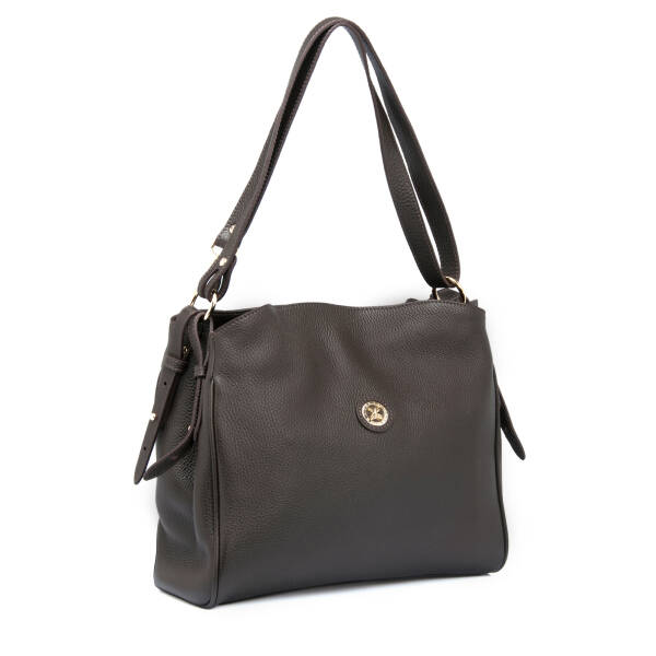 Kahverengi Deri Kadın Omuz Çantası - S25K1BC79450-A42 - 2