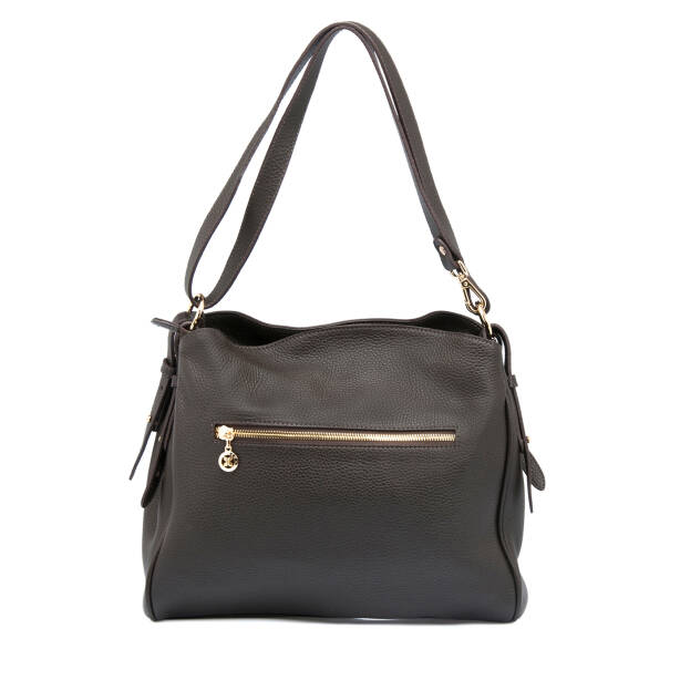 Kahverengi Deri Kadın Omuz Çantası - S25K1BC79450-A42 - 3