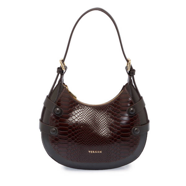 Kahverengi Deri Kadın Omuz Çantası - S25Y1BC80352-Z33 - 1