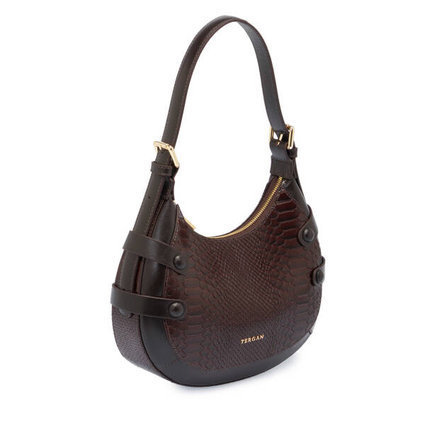 Kahverengi Deri Kadın Omuz Çantası - S25Y1BC80352-Z33 - 2