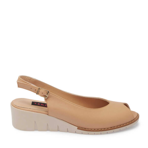 Kahverengi Hakiki Deri Kadın Sandalet - K24Y1SN67288-S2S - 1