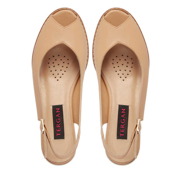 Kahverengi Hakiki Deri Kadın Sandalet - K24Y1SN67288-S2S - 5