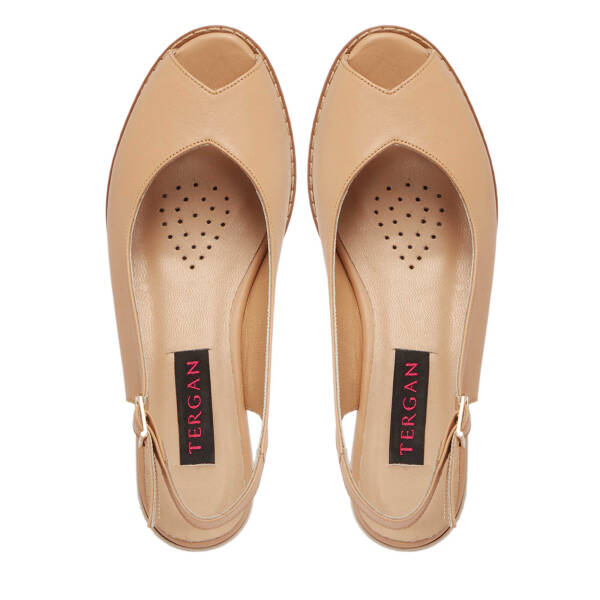 Kahverengi Hakiki Deri Kadın Sandalet - K24Y1SN67288-S2S - 5