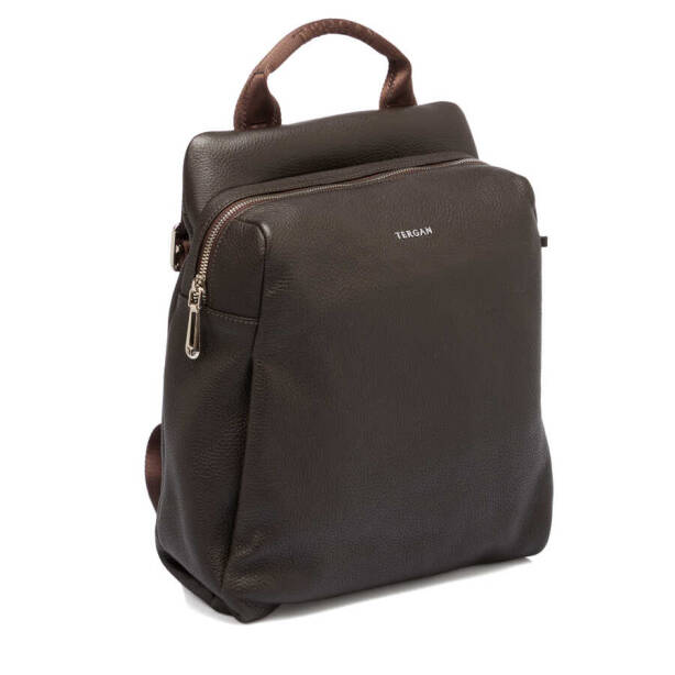 Kahverengi Deri Kadın Sırt Çantası - S1SR00079384-A42 - 2