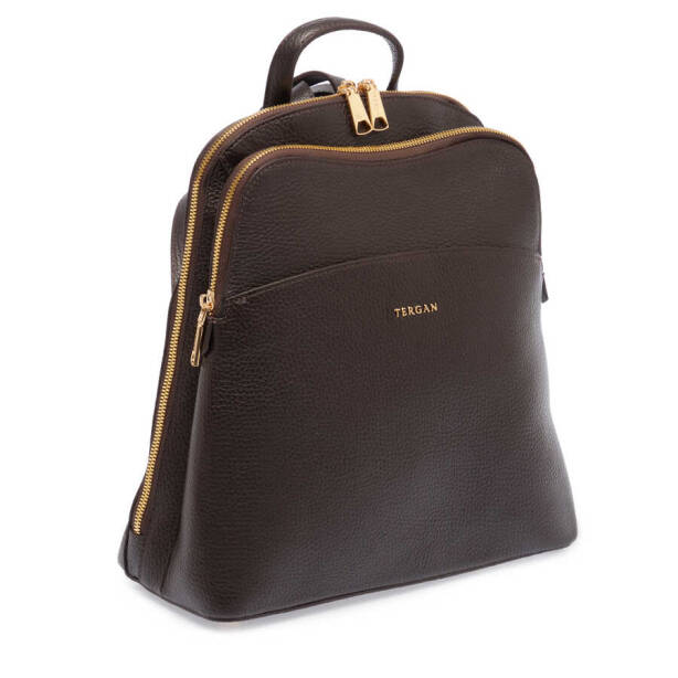 Kahverengi Hakiki Deri Kadın Sırt Çantası - S1SR00079802-A42 - 2