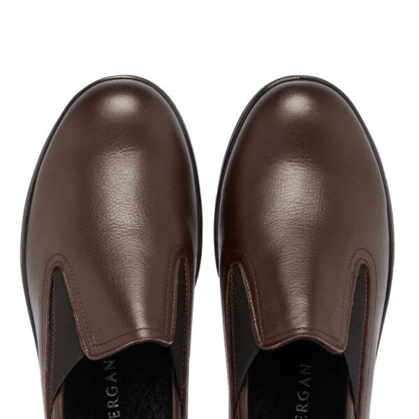 Kahverengi Hakiki Deri Kadın Sneaker - K24S1AY67529-A24 - 5