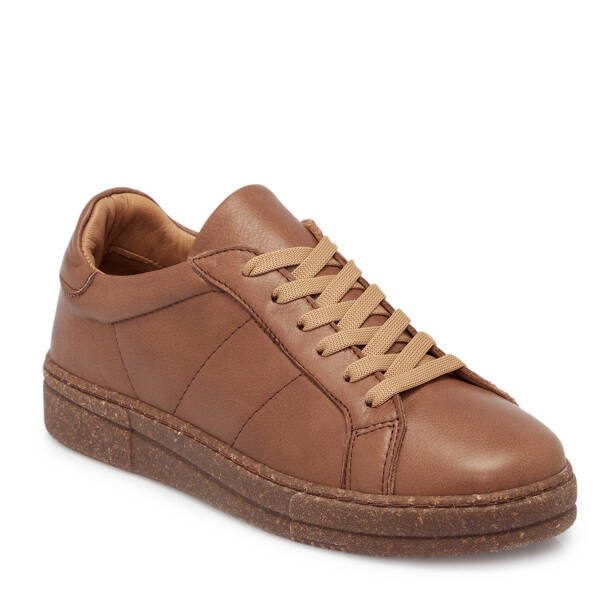 Kahverengi Deri Kadın Sneaker - K25S1AY68206-K68 