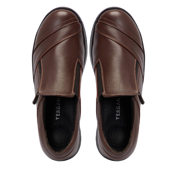 Kahverengi Hakiki Deri Kadın Sneaker - K25S1AY68349-A24 - 5