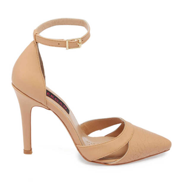 Kahverengi Hakiki Deri Kadın Stiletto - K24I1AY67289-S2S - 3