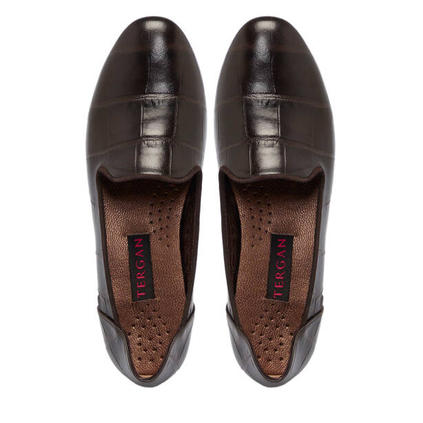 Kahverengi Deri Kadın Topuklu Ayakkabı - K25S1AY68216-A24 - Tergan