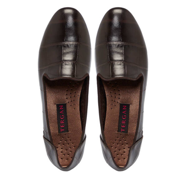 Kahverengi Deri Kadın Topuklu Ayakkabı - K25S1AY68216-A24 - 5