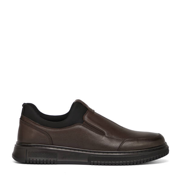 Kahverengi Deri-Tekstil Erkek Casual Ayakkabı - E26S1AY57832-A24 - 1